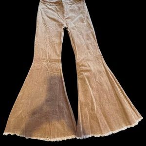 High waisted Corduroy Flares 

Fringe Detail 

no longer available in this color